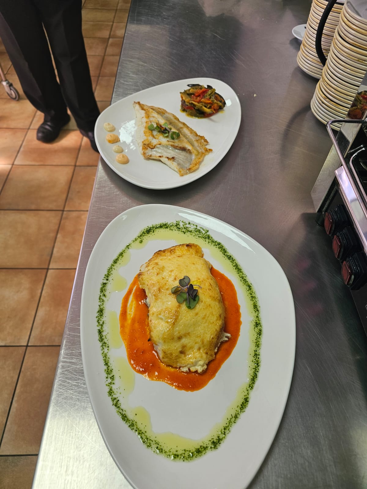 Plato gourmet del catering de M-LÍA